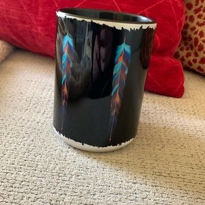 Traci Rabbit “Turquoise Dreams” Feather Coffee Mug